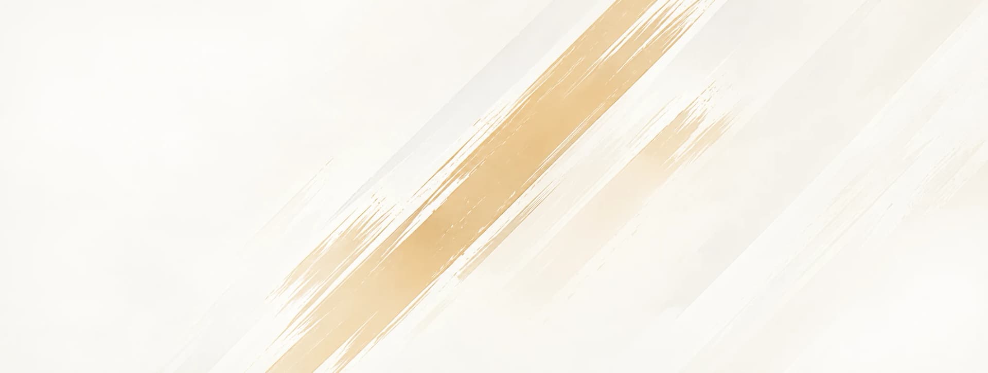 Abstract Cream and Gold Brushstrokes Background